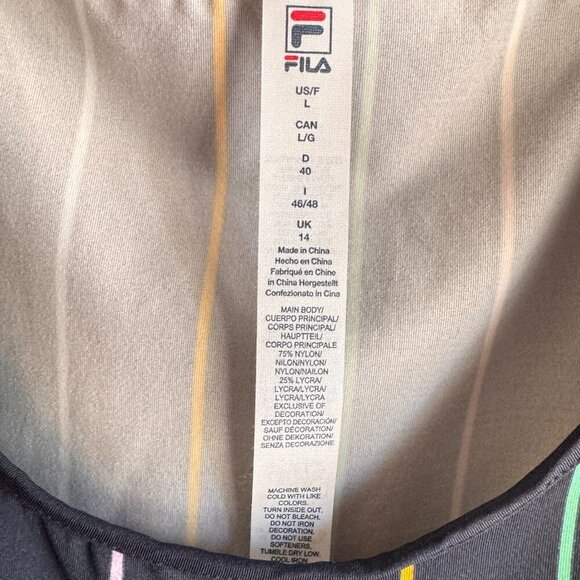 Women's FILA Performa Energy + UV Tennis 50+ UPF Cami Tank Top Size Large L NWT - Picture 5 of 5